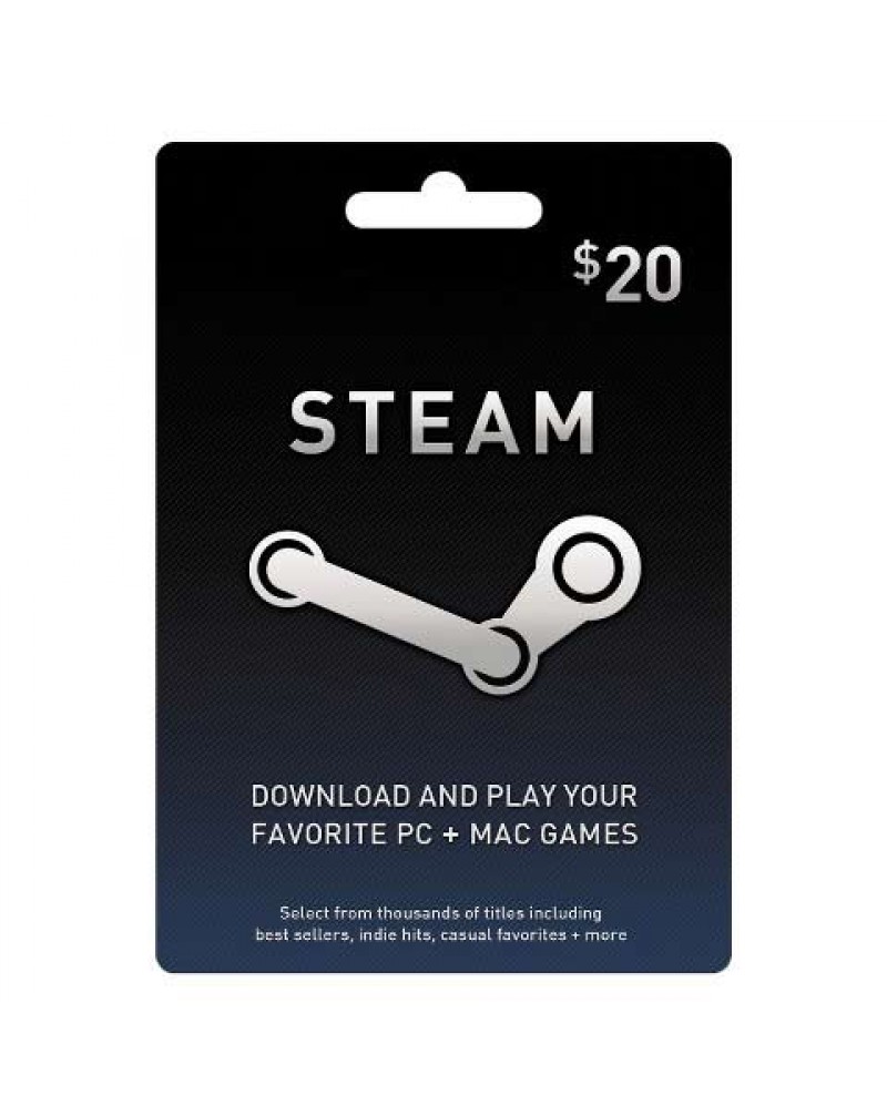 Gift Card STEAM 20 USD (activación x email)