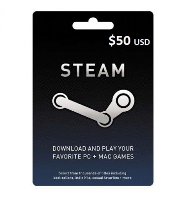 Gift Card STEAM 50 USD (activación x email)